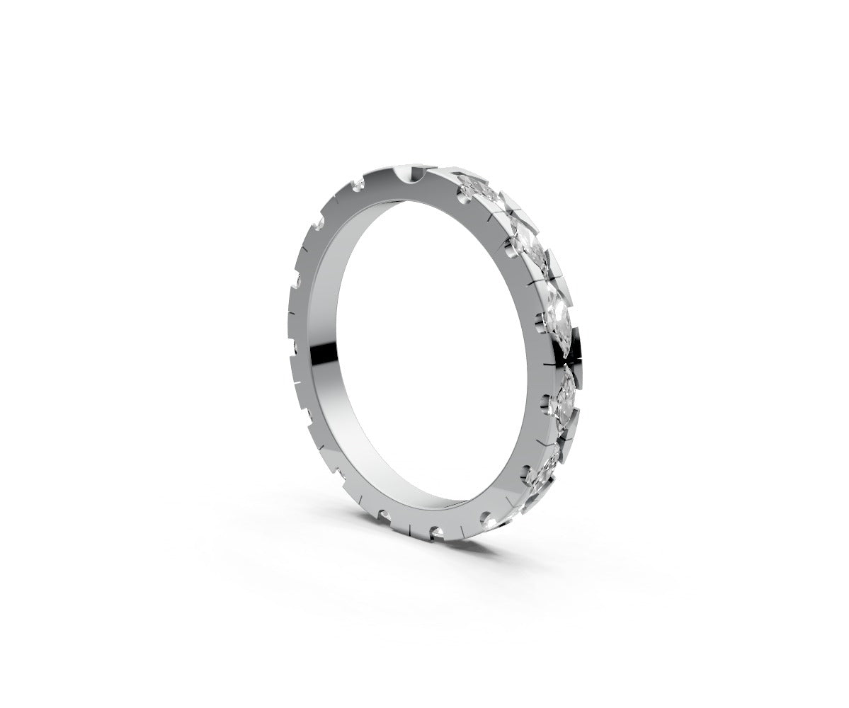 Flat Full Eternity Band — Marquise 0.05ct