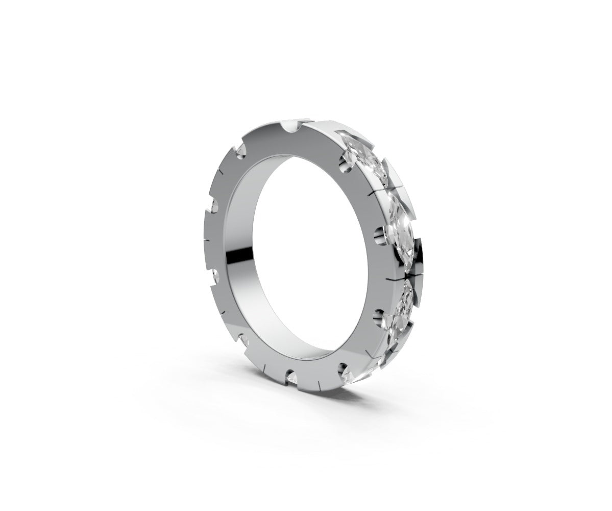 Flat Full Eternity Band — Marquise 0.25ct