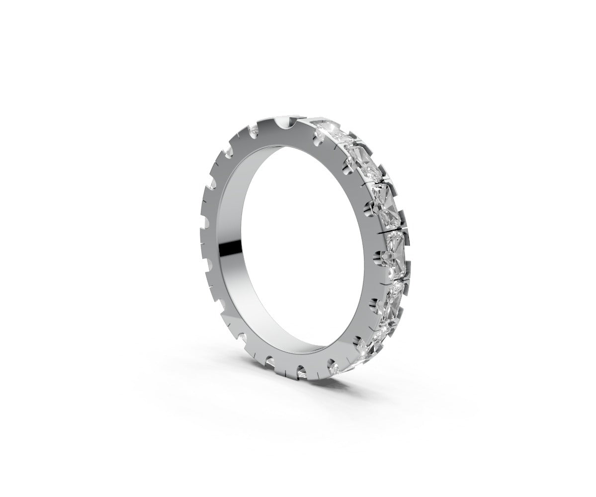 Flat Full Eternity Band — Radiant 0.15ct