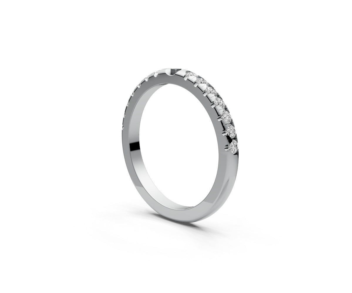 Rounded Half Eternity Band — Round 0.02ct
