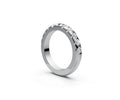 Rounded Half Eternity Band — Round 0.1ct