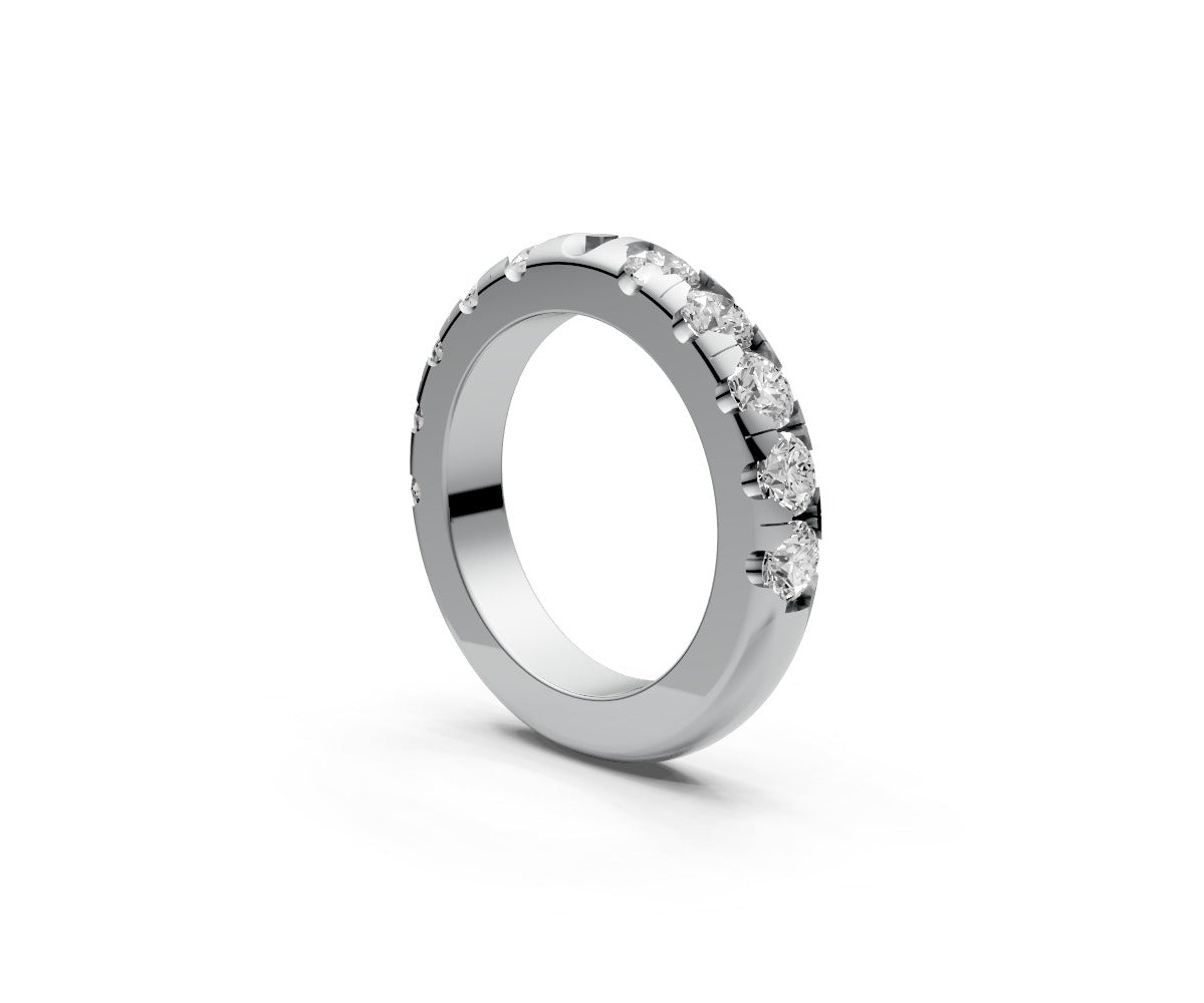 Rounded Half Eternity Band — Round 0.15ct