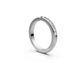 Rounded Half Eternity Band — Princess 0.05ct