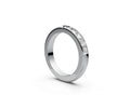 Rounded Half Eternity Band — Princess 0.1ct