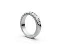 Rounded Half Eternity Band — Pear 0.1ct