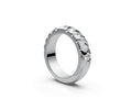 Rounded Half Eternity Band — Pear 0.15ct