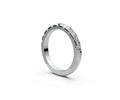 Rounded Half Eternity Band — Radiant 0.1ct