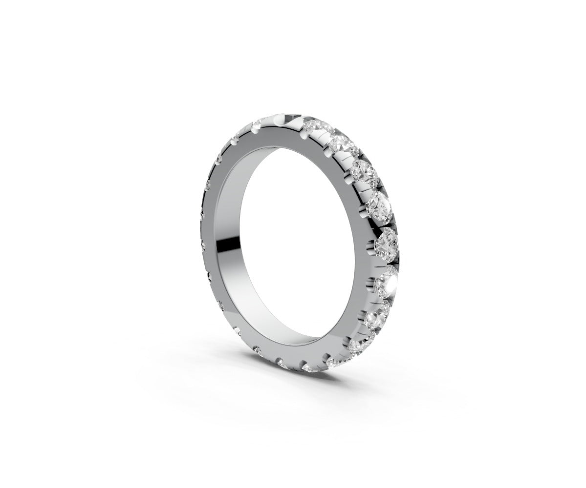 Rounded Full Eternity Band — Round 0.1ct
