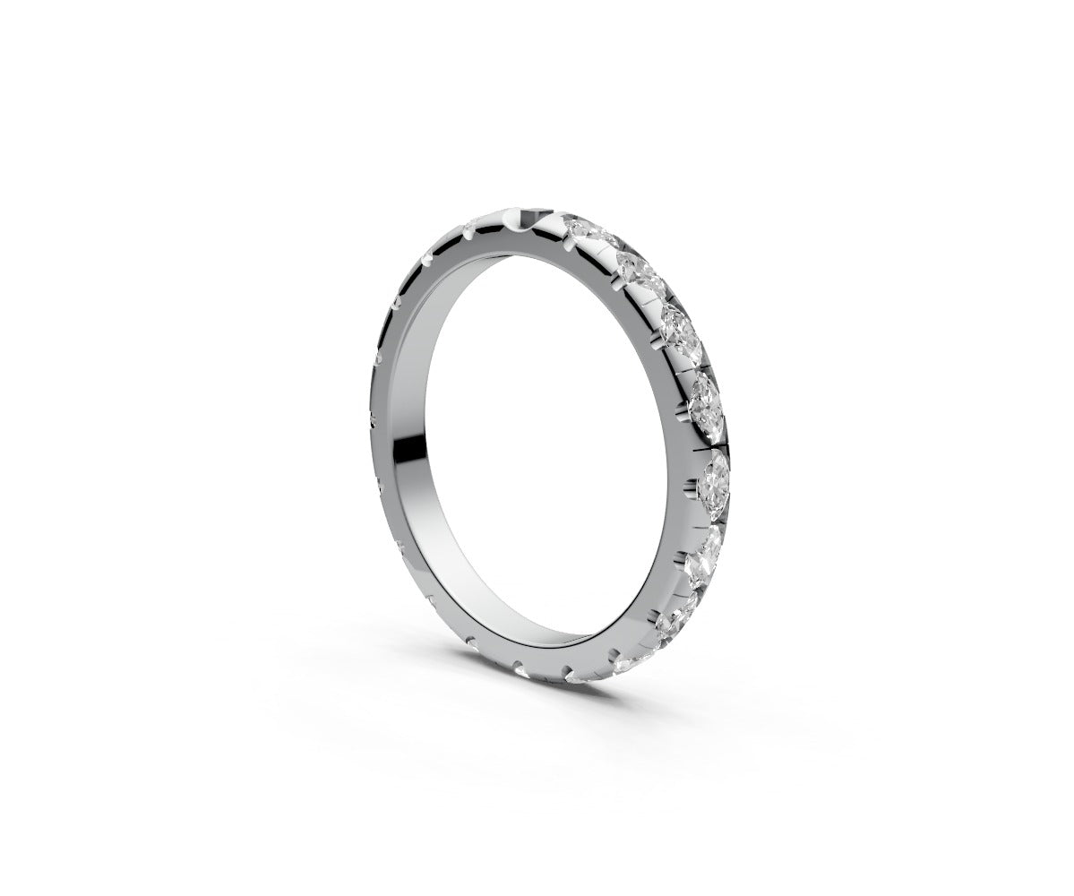 Rounded Full Eternity Band — Oval 0.05ct