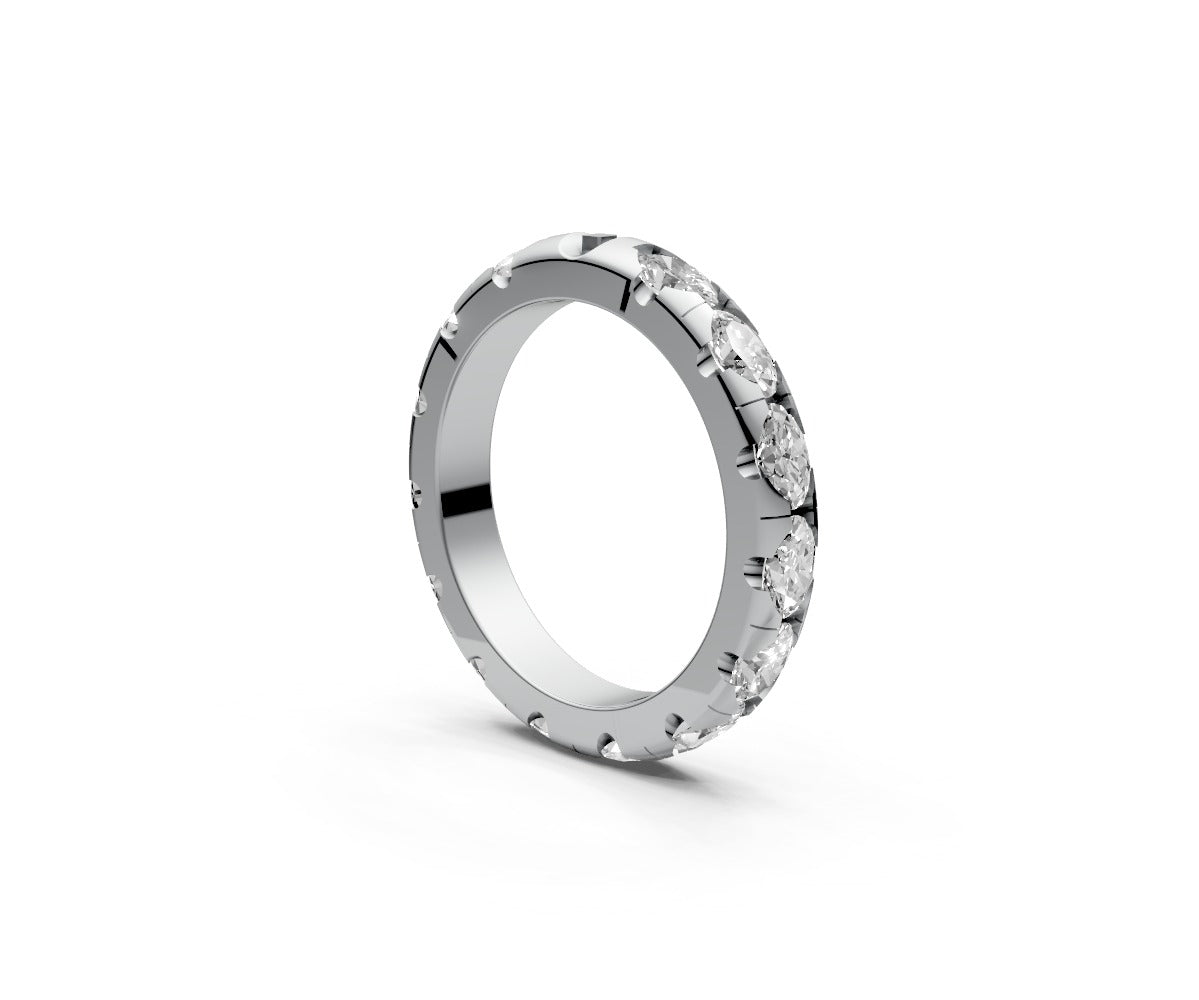 Rounded Full Eternity Band — Oval 0.15ct