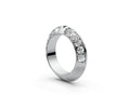 Knife Edge Half Eternity Band — Round 0.1ct