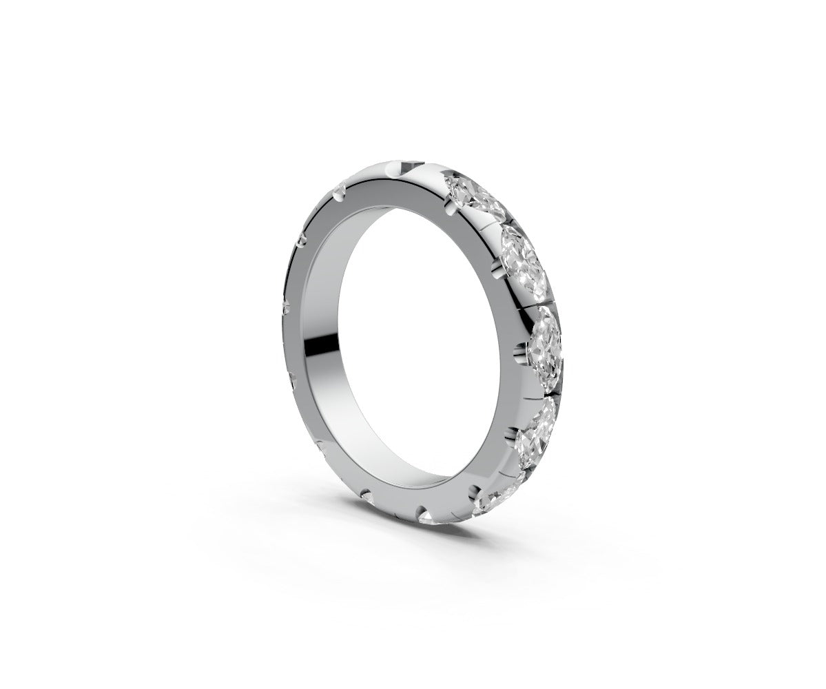 Rounded Full Eternity Band — Oval 0.25ct