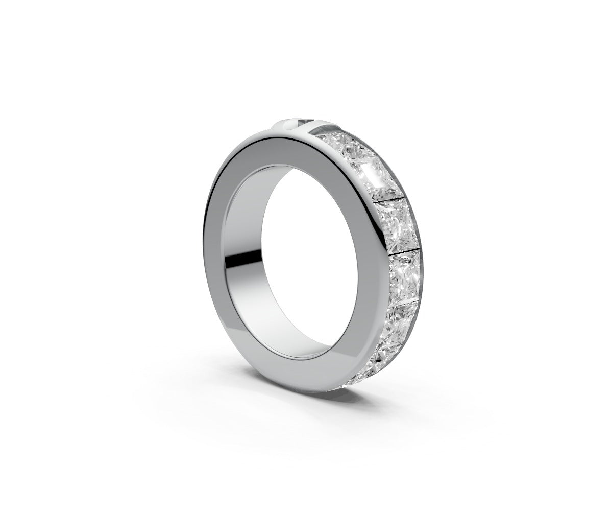 Rounded Full Eternity Band — Princess 0.5ct
