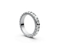 Rounded Full Eternity Band — Pear 0.1ct
