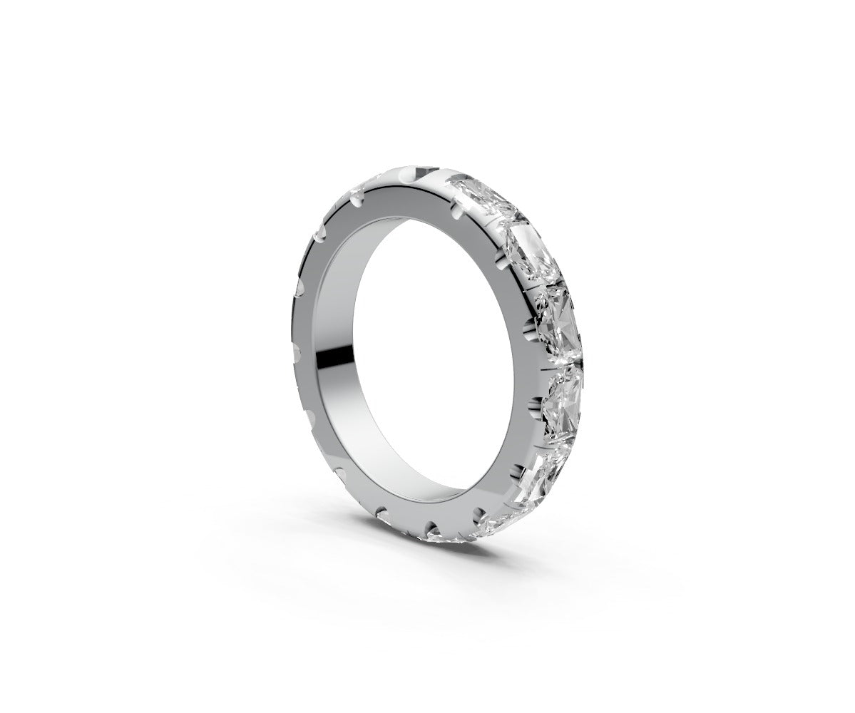 Rounded Full Eternity Band — Radiant 0.25ct