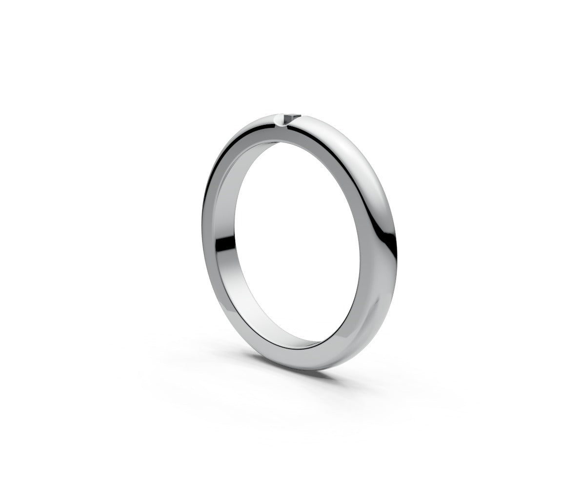 Rounded Plain Gold Band