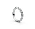 Knife Edge Half Eternity Band — Radiant 0.05ct