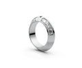 Knife Edge Half Eternity Band — Radiant 0.15ct