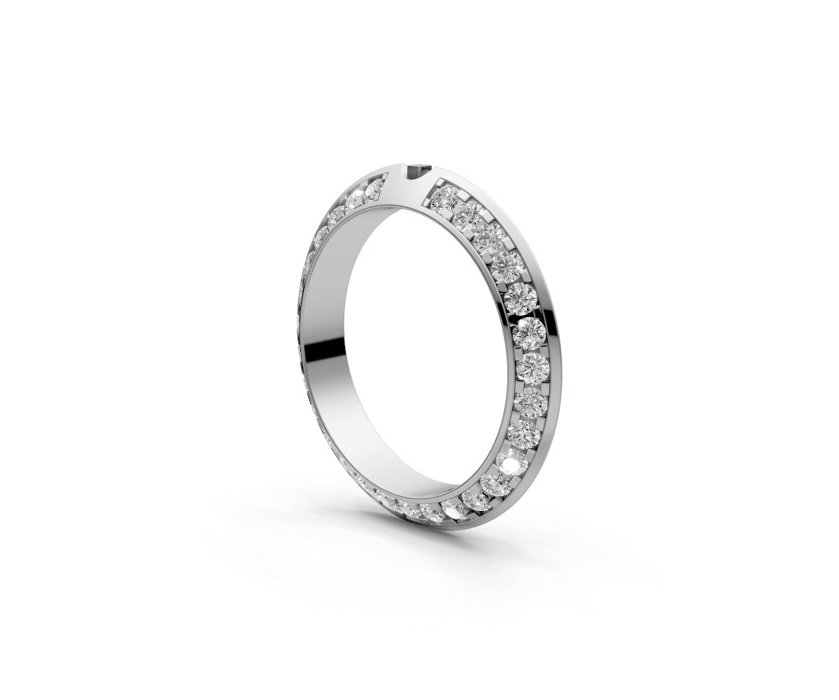 Knife Edge Full Eternity Band — Round 0.02ct