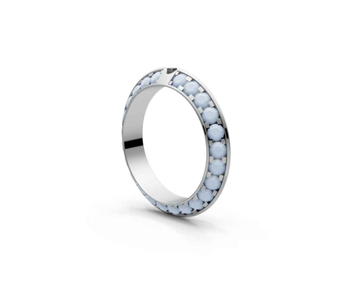 Knife Edge Full Eternity Band — Round 0.05ct
