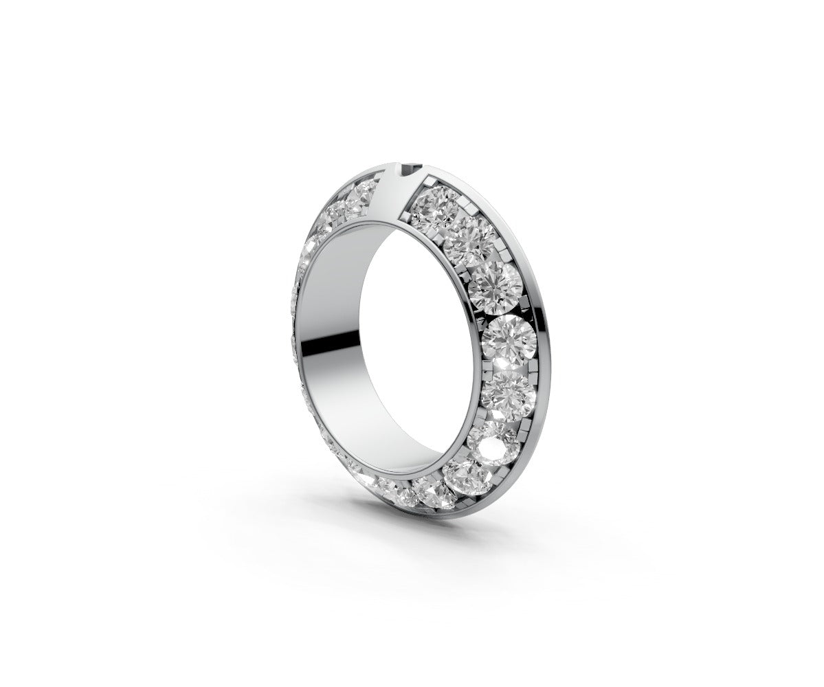 Knife Edge Full Eternity Band — Round 0.15ct