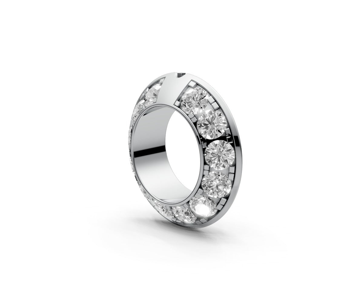 Knife Edge Full Eternity Band — Round 0.5ct