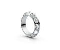 Knife Edge Full Eternity Band — Oval 0.25ct