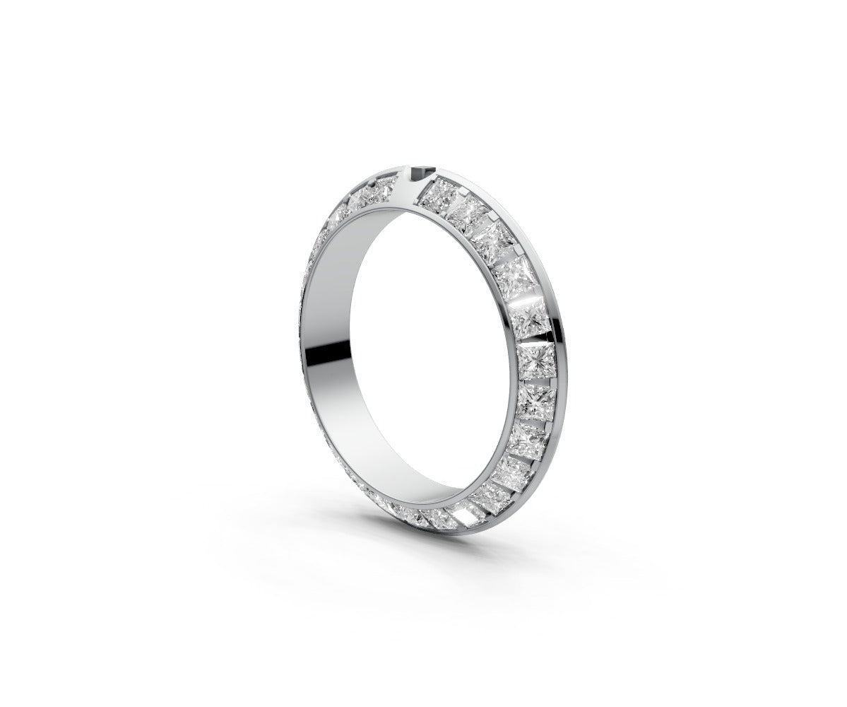 Knife Edge Full Eternity Band — Princess 0.05ct