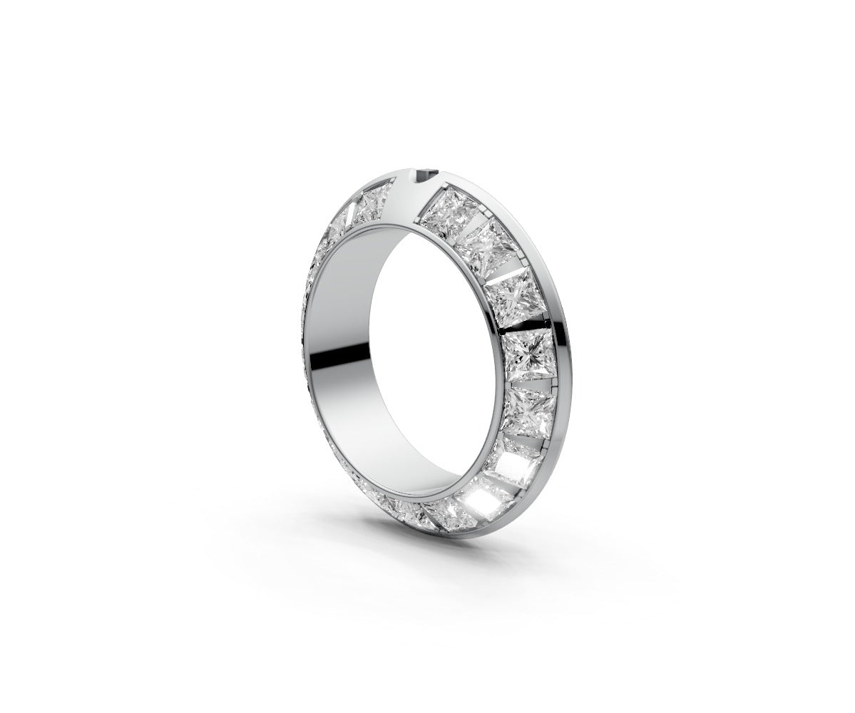Knife Edge Full Eternity Band — Princess 0.15ct