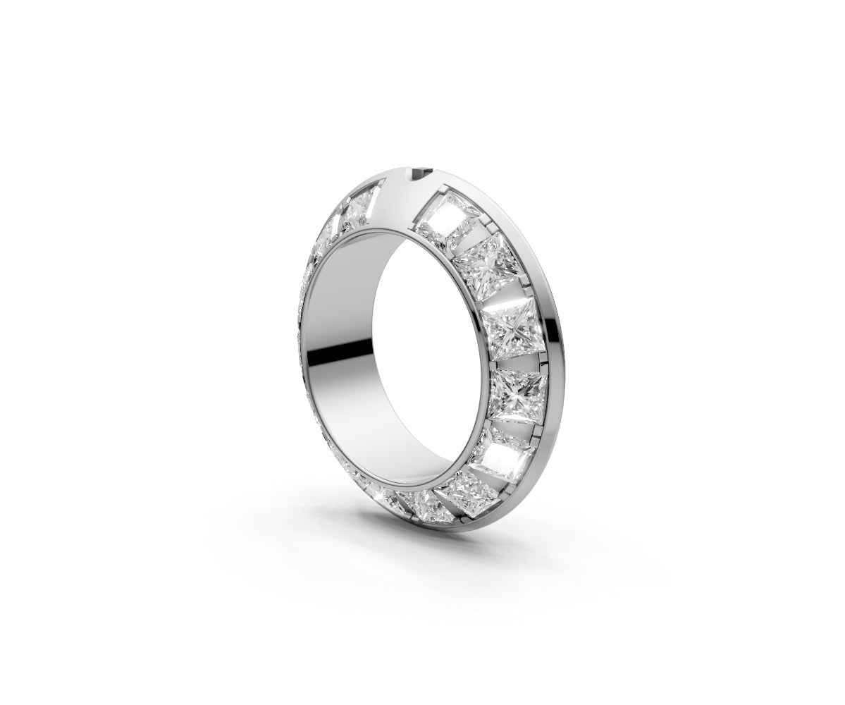 Knife Edge Full Eternity Band — Princess 0.25ct