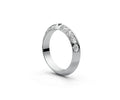 Knife Edge Half Eternity Band — Oval 0.05ct