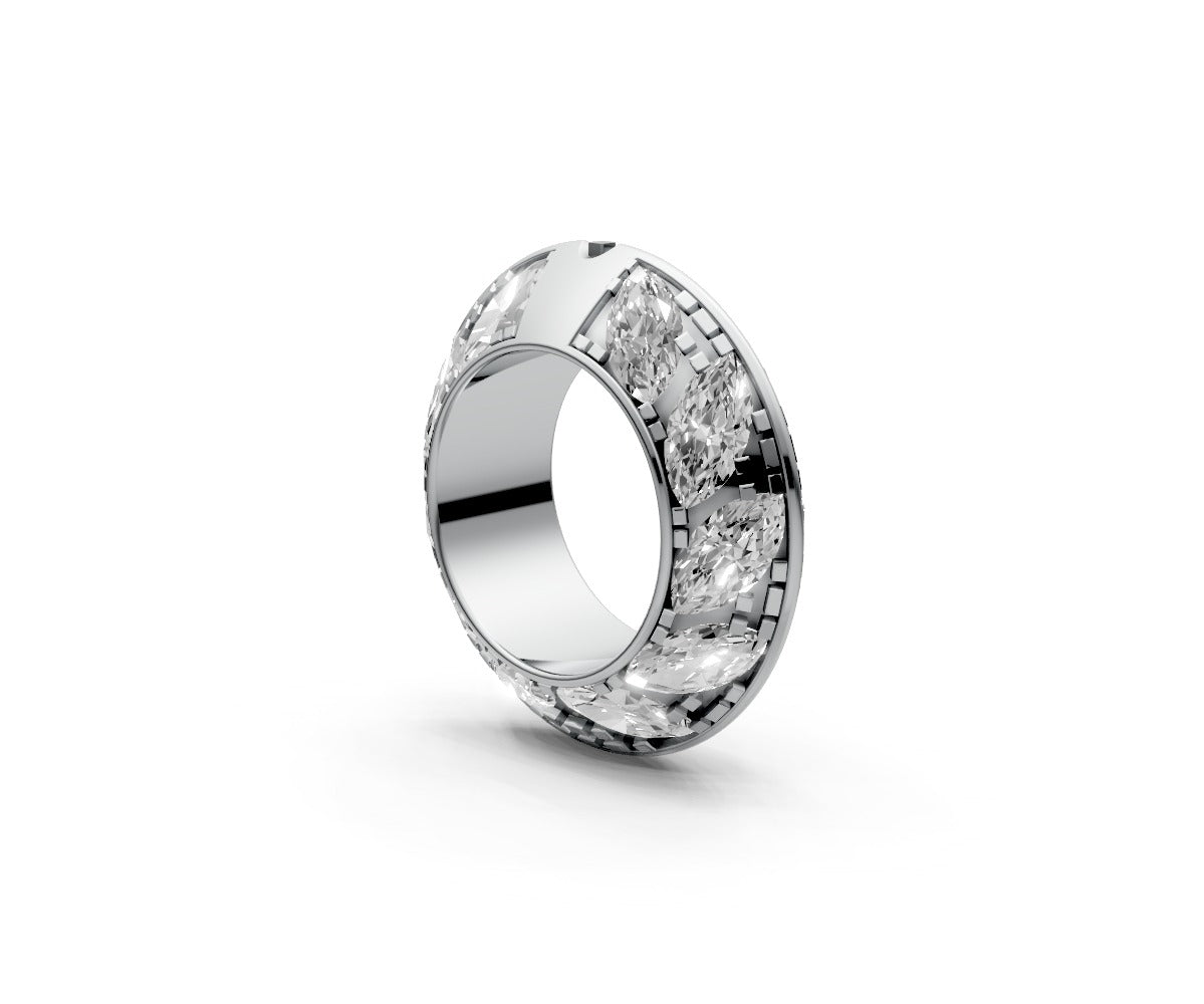 Knife Edge Full Eternity Band — Marquise 0.5ct