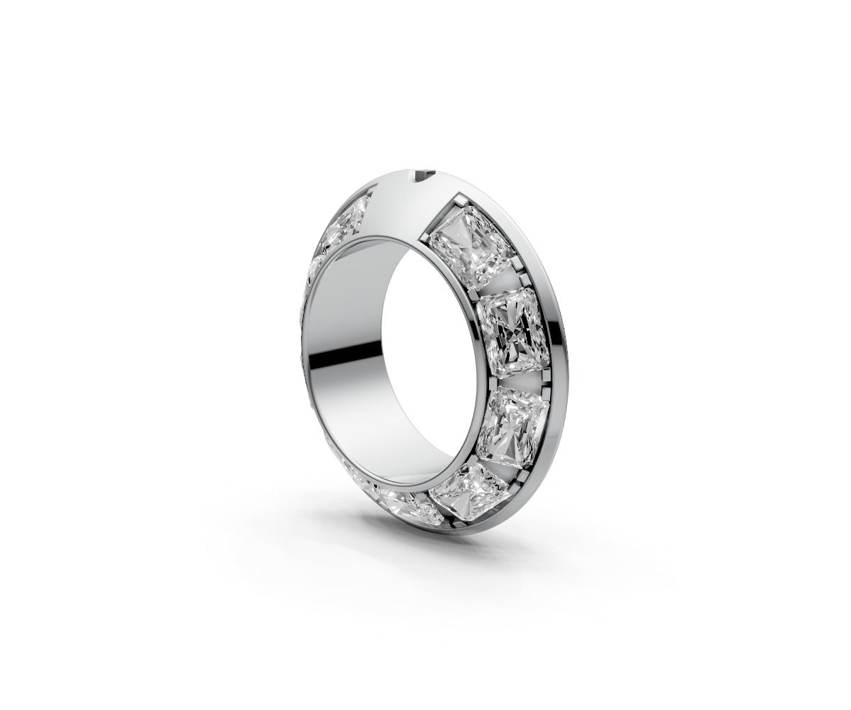 Knife Edge Full Eternity Band — Radiant 0.5ct