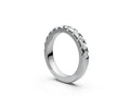 Comfort Fit Half Eternity Band — Round 0.1ct