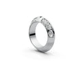 Knife Edge Half Eternity Band — Oval 0.15ct