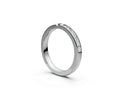 Comfort Fit Half Eternity Band — Princess 0.05ct