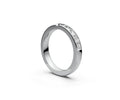 Comfort Fit Half Eternity Band — Princess 0.1ct