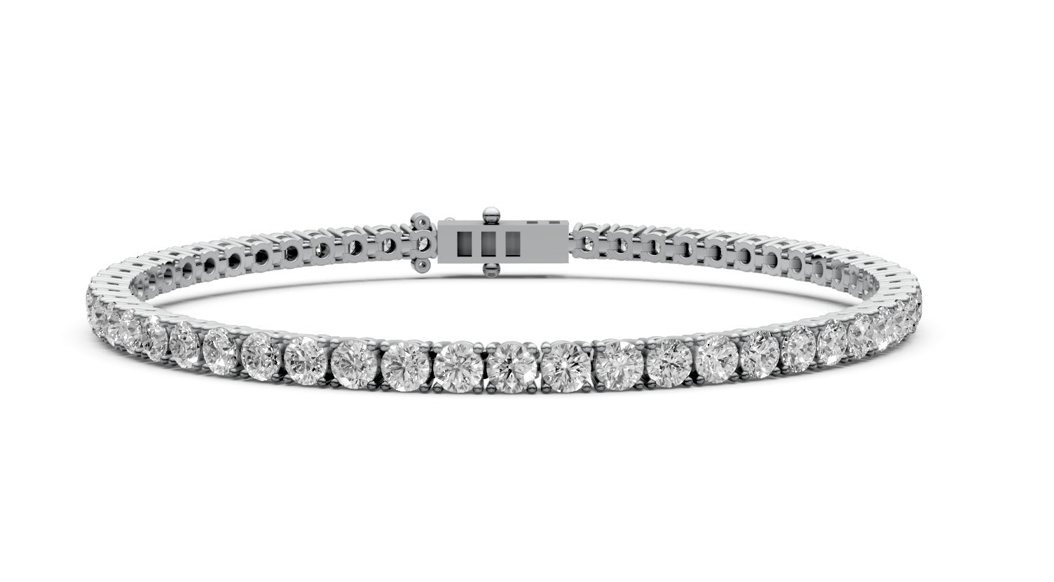 5.4ct Round Diamond Tennis Bracelet - Laboratory Grown Diamond