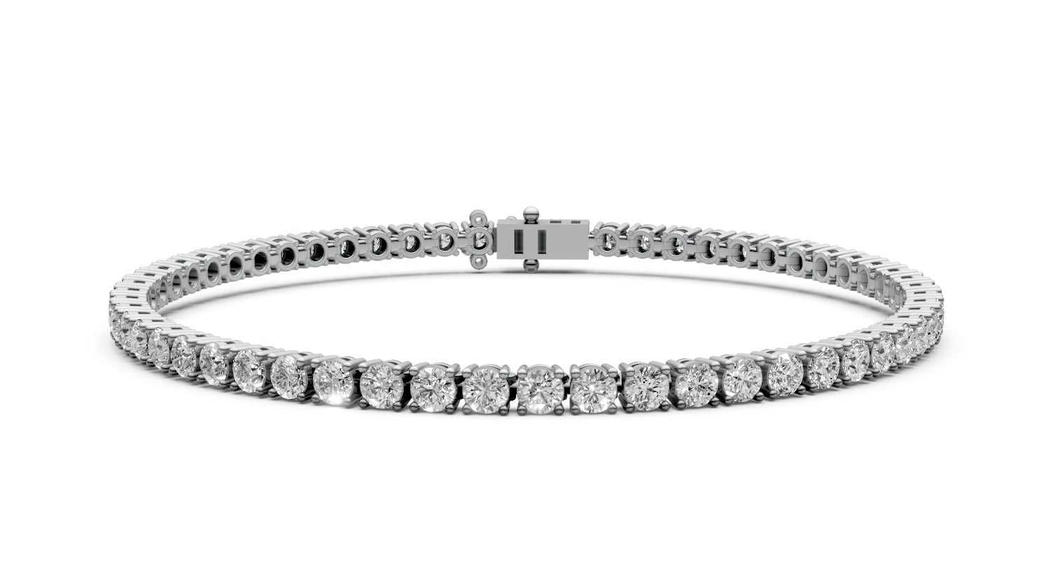 3.99ct Round Diamond Tennis Bracelet - Laboratory Grown Diamond