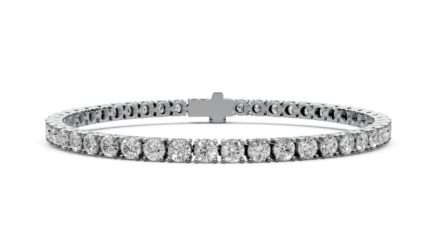 5.88ct Round Diamond Tennis Bracelet - Laboratory Grown Diamond