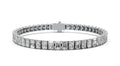 6.1ct Radiant Diamond Tennis Bracelet - Laboratory Grown Diamond