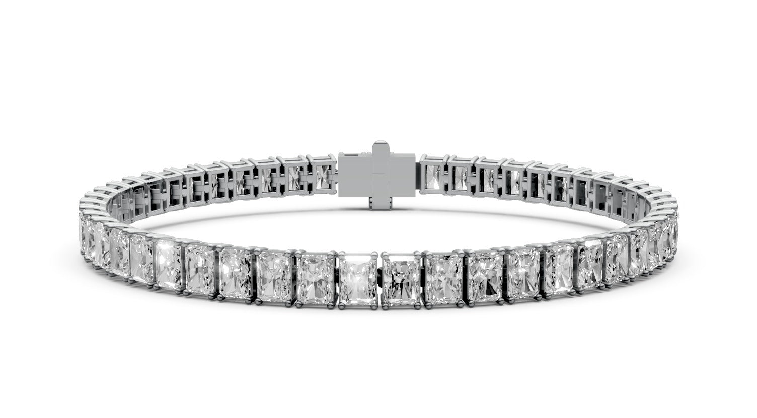 10ct Radiant Diamond Tennis Bracelet - Laboratory Grown Diamond