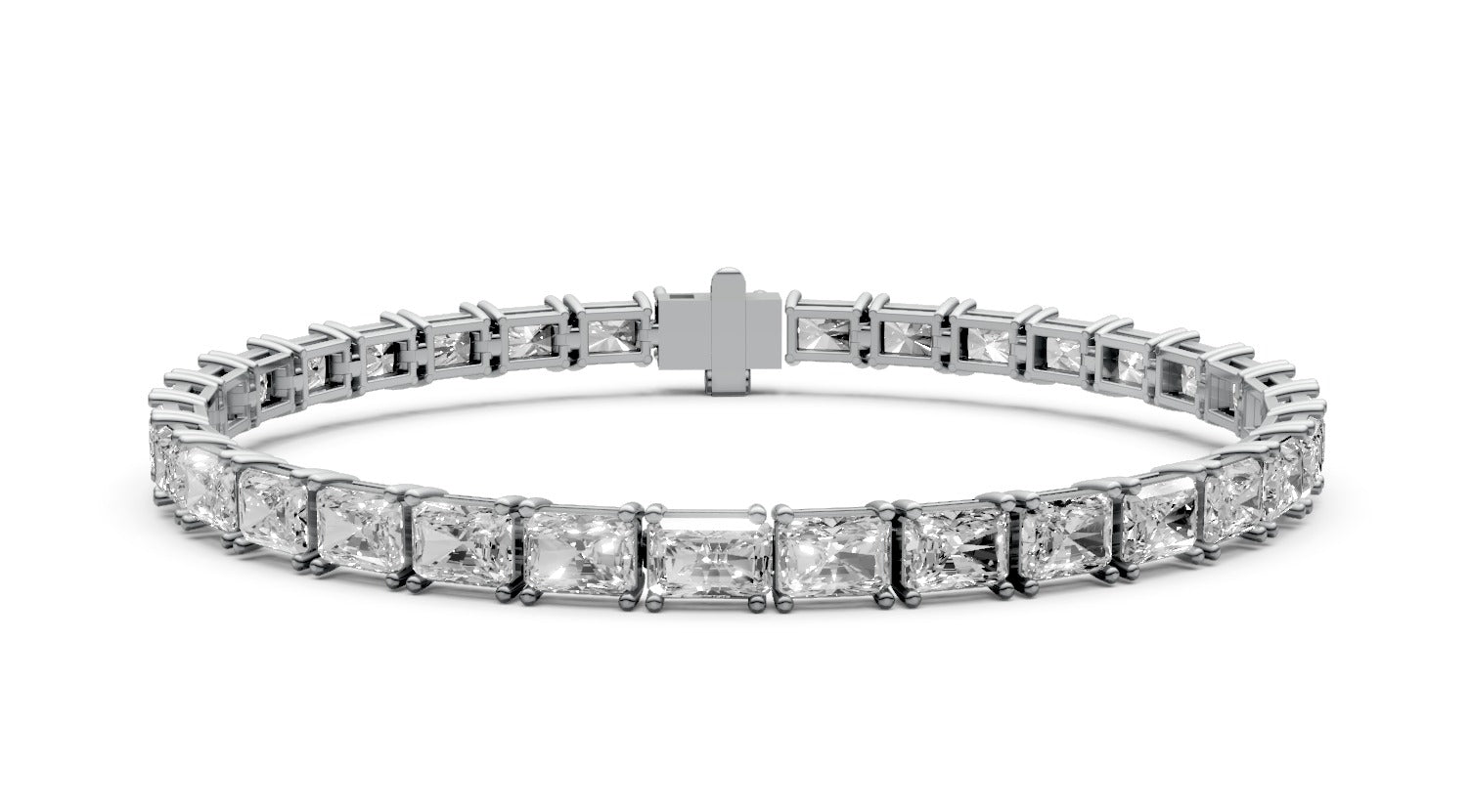 9.9ct Radiant Diamond Tennis Bracelet - Laboratory Grown Diamond