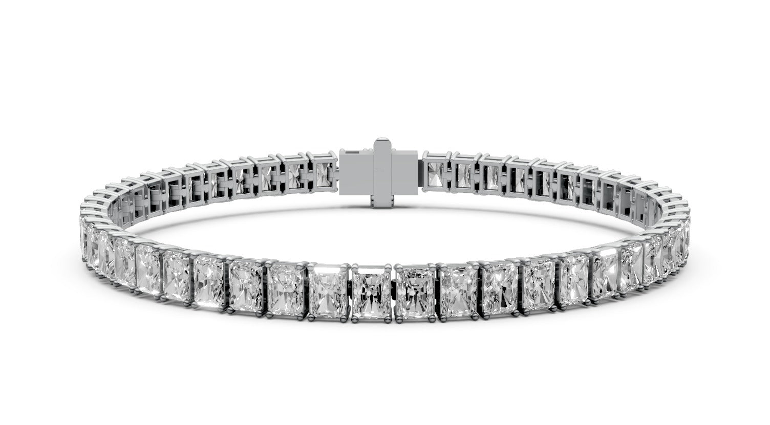 5.4ct Cushion Square Diamond Tennis Bracelet - Laboratory Grown Diamond