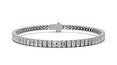 6.9ct Emerald Diamond Tennis Bracelet - Laboratory Grown Diamond