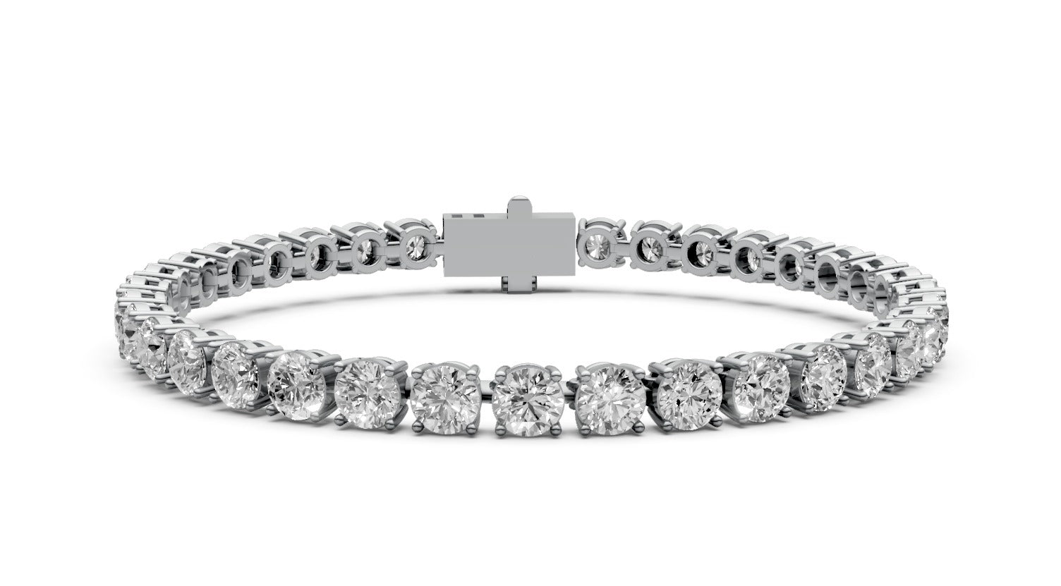 10.5ct Round Diamond Tennis Bracelet - Laboratory Grown Diamond