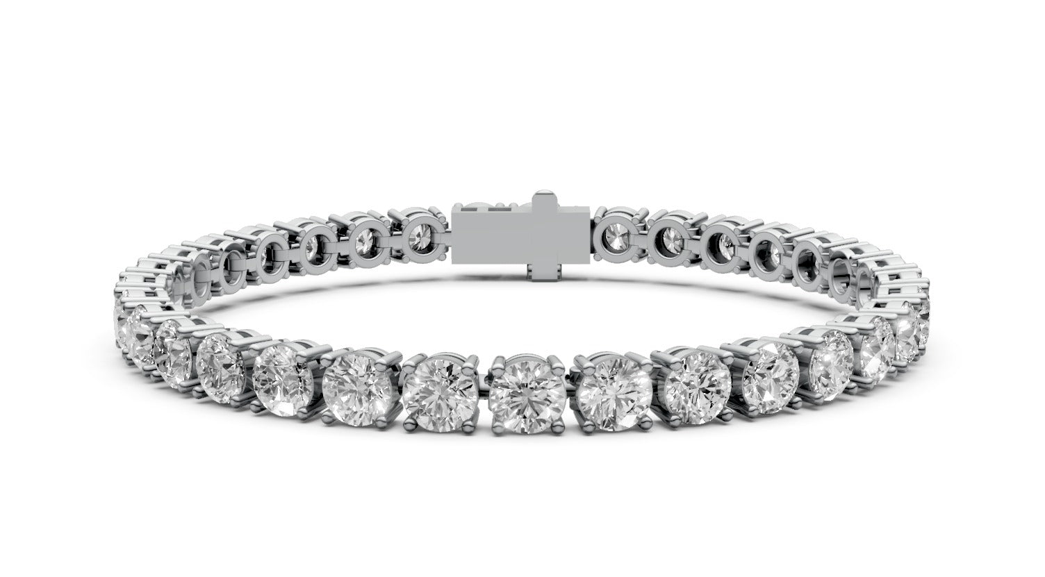 12ct Round Diamond Tennis Bracelet - Laboratory Grown Diamond