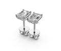 1.5ct Emerald 4 Prong Basket Studs - Laboratory Grown Diamond