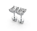 2.5ct Emerald 4 Prong Basket Studs - Laboratory Grown Diamond