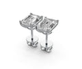 3ct Emerald 4 Prong Basket Studs - Laboratory Grown Diamond